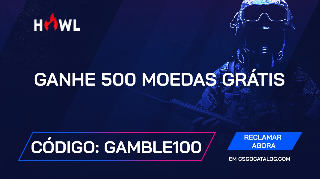 Códigos promocionais Howl.gg: Use “Gamble100” e ganhe 500 moedas grátis