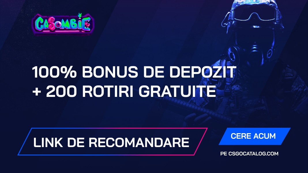 Casombie Casino Bonus 2024: Folosiți link-ul de recomandare și obțineți 100% bonus de depozit + 200 de rotiri gratuite