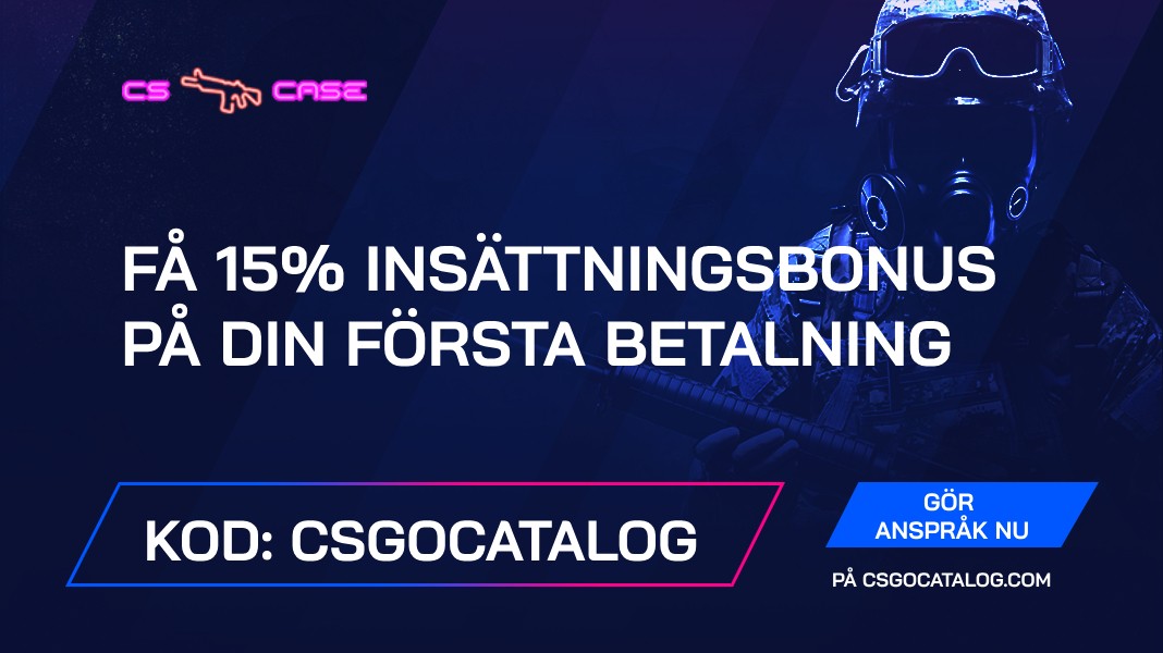 CSCase Bonuskod 2024: Använd ”CSGOCATALOG” och + 15% insättningsbonus