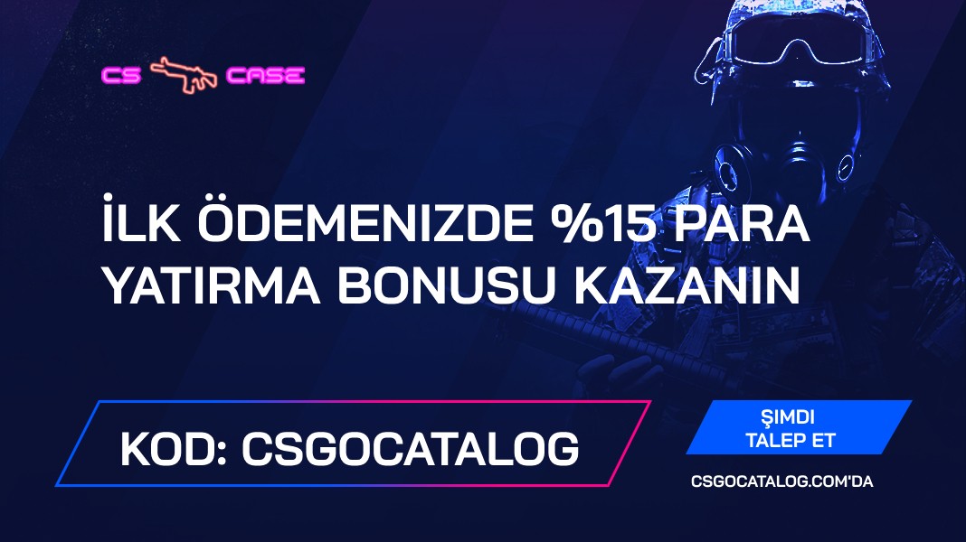 CSCase Bonus Kodu 2024: “CSGOCATALOG” kullanın ve +% 15 para yatırma bonusu