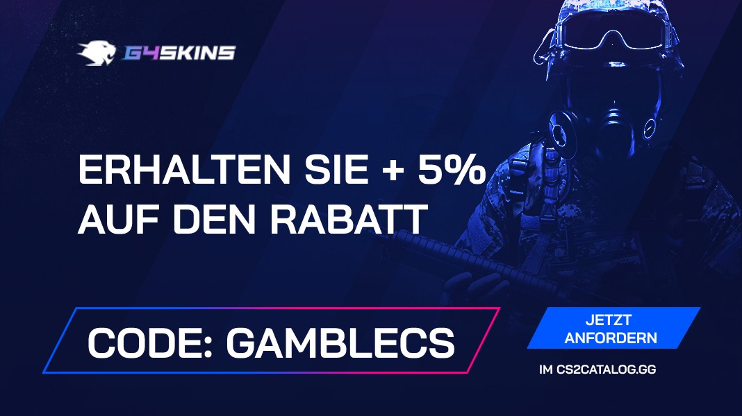 G4Skins Promo Code 2024: Verwenden Sie „gamblecs“ und erhalten + 5% auf detosit