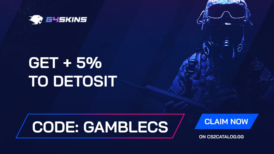 G4Skins Promo Code 2024: Use “gamblecs” and Get + 5% to detosit