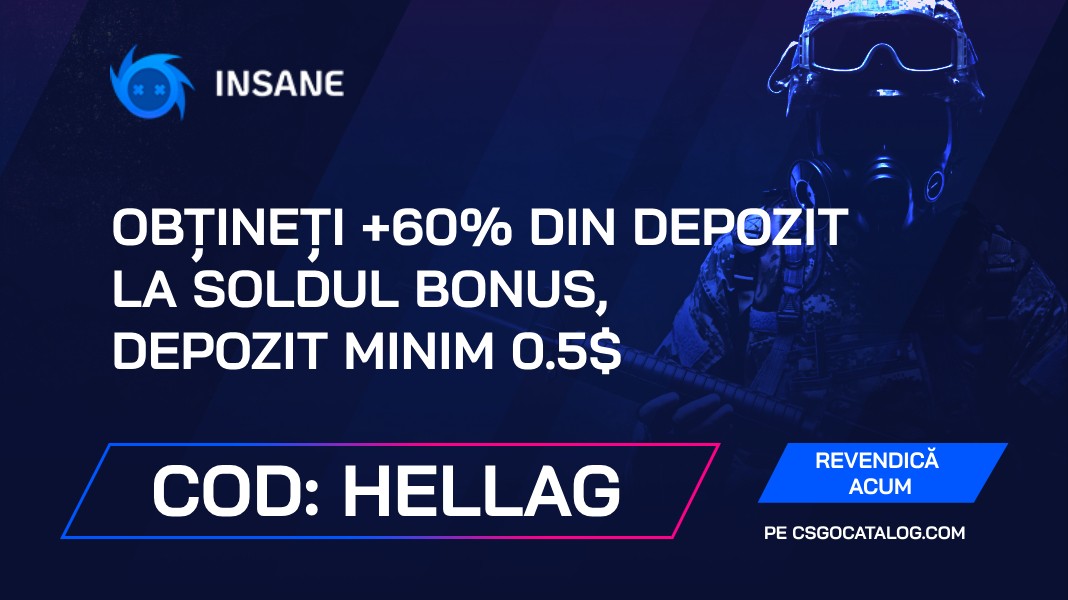 Insane.GG Promo Code Review în 2024: Folosiți „Hellag” și obțineți +60% bonus la depunere
